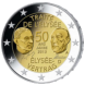Visuel de la pi&egrave;ce comm&eacute;morative: Allemagne 2013, 50e anniversaire du Trait� de l'�lys�e