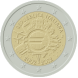 Visuel de la pi&egrave;ce comm&eacute;morative: Italie 2012, 10 ans de la mise en circulation des billets et des pi�ces en euro