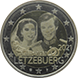 Visuel de la pi&egrave;ce comm&eacute;morative: Luxembourg 2021, 40e anniversaire du mariage du Grand-Duc Henri et de la Grande-Duchesse Mar&iacute;a Teresa, le 14 f&eacute;vrier 1981 (V2 - hologramme)