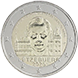 Commemorative Euro coin visual: Luxembourg 2025, 25th anniversary of Grand Duke Henri's accession to the throne (V1)