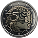 Commemorative Euro coin visual: Luxembourg 2025, 75th anniversary of the Schuman Declaration (V2 - hologram)