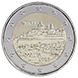 Commemorative Euro coin visual: Malta 2025, City walls of Mdina - Second of the Maltese Walled Cities series