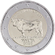 Commemorative Euro coin visual: Malta 2025, Maltese Ox - Second of the Maltese Native Species series