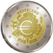 Visuel de la pi&egrave;ce comm&eacute;morative: Pays-bas 2012, 10 ans de la mise en circulation des billets et des pi�ces en euro