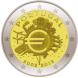 Visuel de la pi&egrave;ce comm&eacute;morative: Portugal 2012, 10 ans de la mise en circulation des billets et des pi�ces en euro