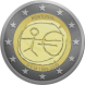 Visuel de la pi&egrave;ce comm&eacute;morative: Portugal 2009, Dixi�me anniversaire de l'Union �conomique et mon�taire