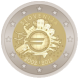 Visuel de la pi&egrave;ce comm&eacute;morative: Slov�nie 2012, 10 ans de la mise en circulation des billets et des pi�ces en euro