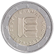 Commemorative Euro coin visual: Estonia 2025, 500 years of Estonian written language