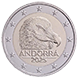 Commemorative Euro coin visual: Andorra 2025, Bearded vulture