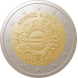 Visuel de la pi&egrave;ce comm&eacute;morative: Chypre 2012, 10 ans de la mise en circulation des billets et des pi�ces en euro
