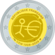 Visuel de la pi&egrave;ce comm&eacute;morative: France 2009, Dixi�me anniversaire de l'Union �conomique et mon�taire
