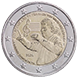 Commemorative Euro coin visual: Greece 2025, 100th anniversary of the birth of Mikis Theodorakis