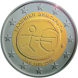 Visuel de la pi&egrave;ce comm&eacute;morative: Gr&egrave;ce 2009, Dixi�me anniversaire de l'Union �conomique et mon�taire